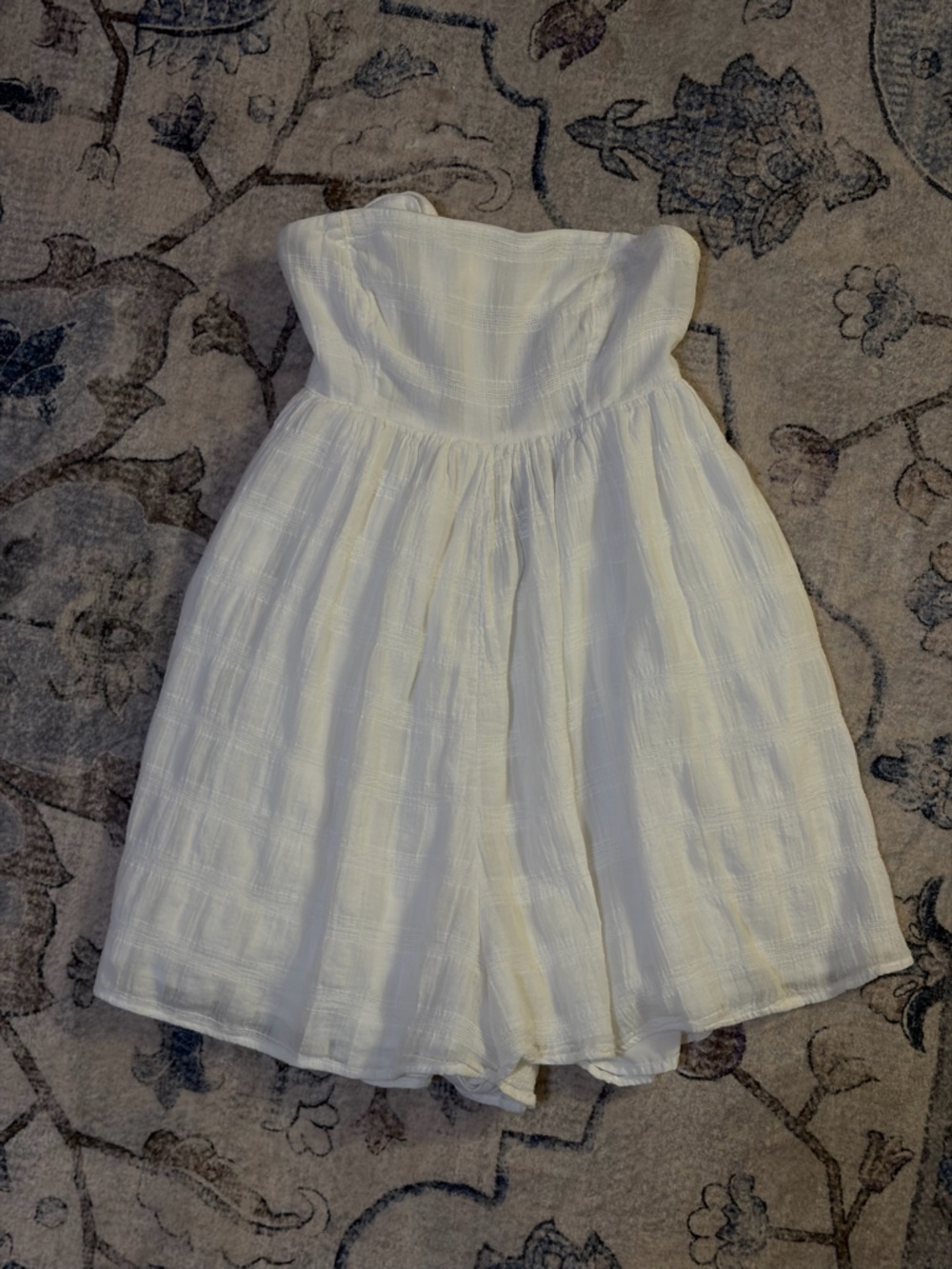 Women's American eagle White Textured Summer Dress